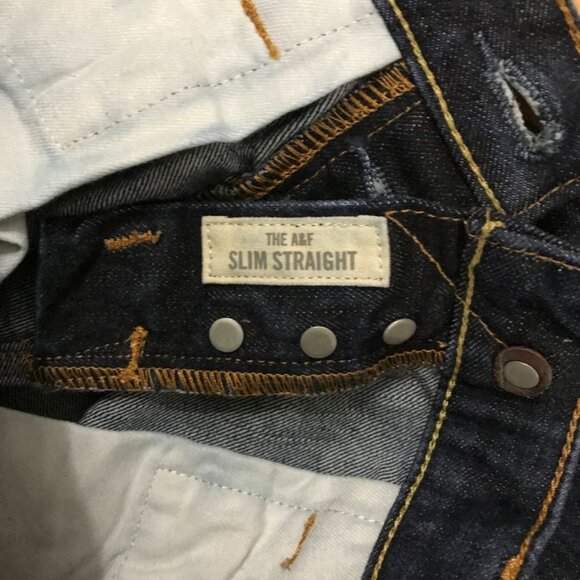 Abercrombie & Fitch Slim Straight Jeans 30x32 – Dark Wash - Y2K - Picture 8 of 9